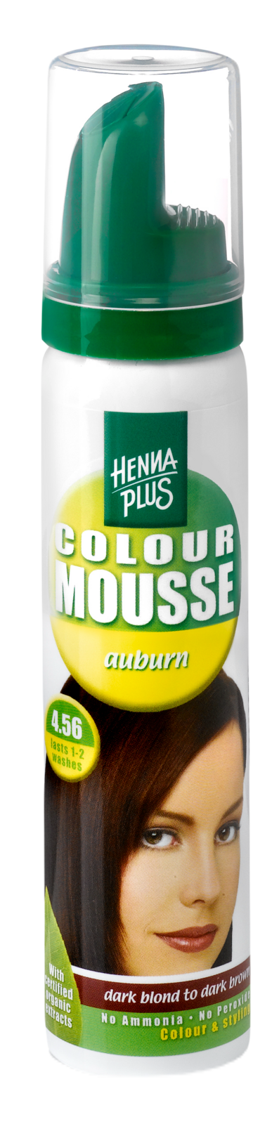 Hennaplus Colour Mousse 4.56 Auburn
