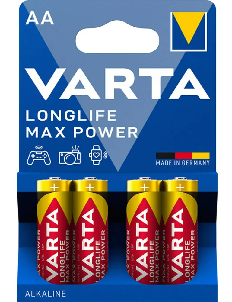 Varta Longlife Max Power AA Batterijen