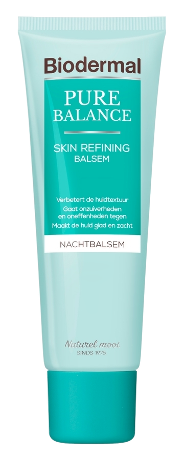 Biodermal Pure Balance Huidverfijnende Nacht Balsem -  Skin Refining Nachtbalsem met Hyaluronzuur
