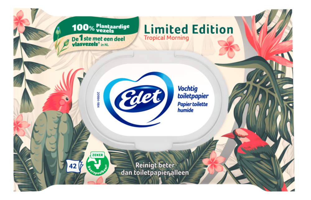 Edet Tropical Morning Vochtig Toiletpapier