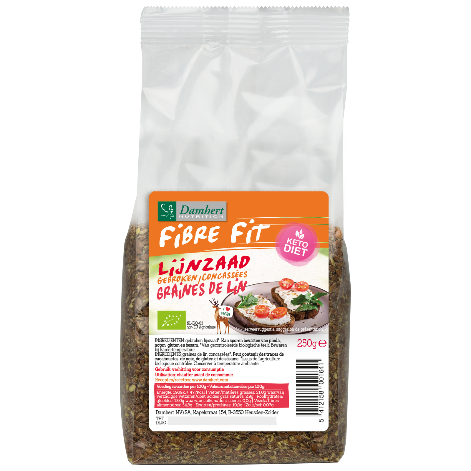 Damhert Fibre Fit Gebroken Lijnzaad