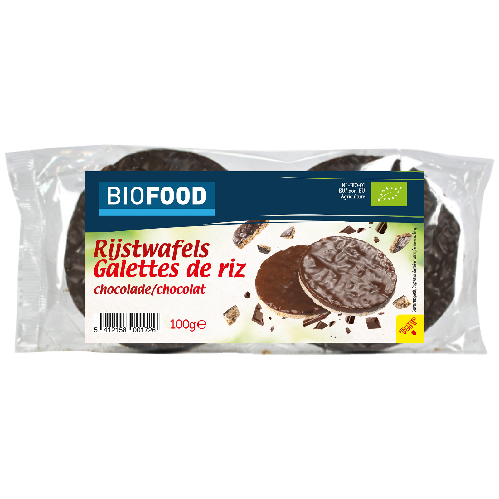 Damhert Biofood Rijstwafels Chocolade