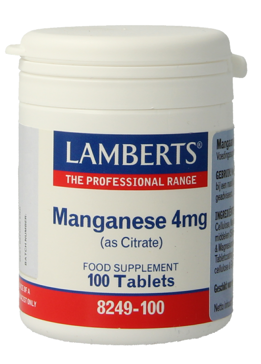 Lamberts Mangaan 4mg Tabletten