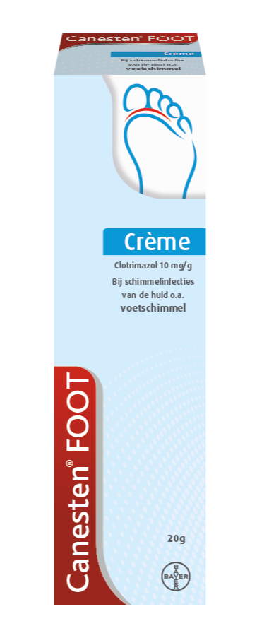 Canesten Foot Crème bij Voetschimmel