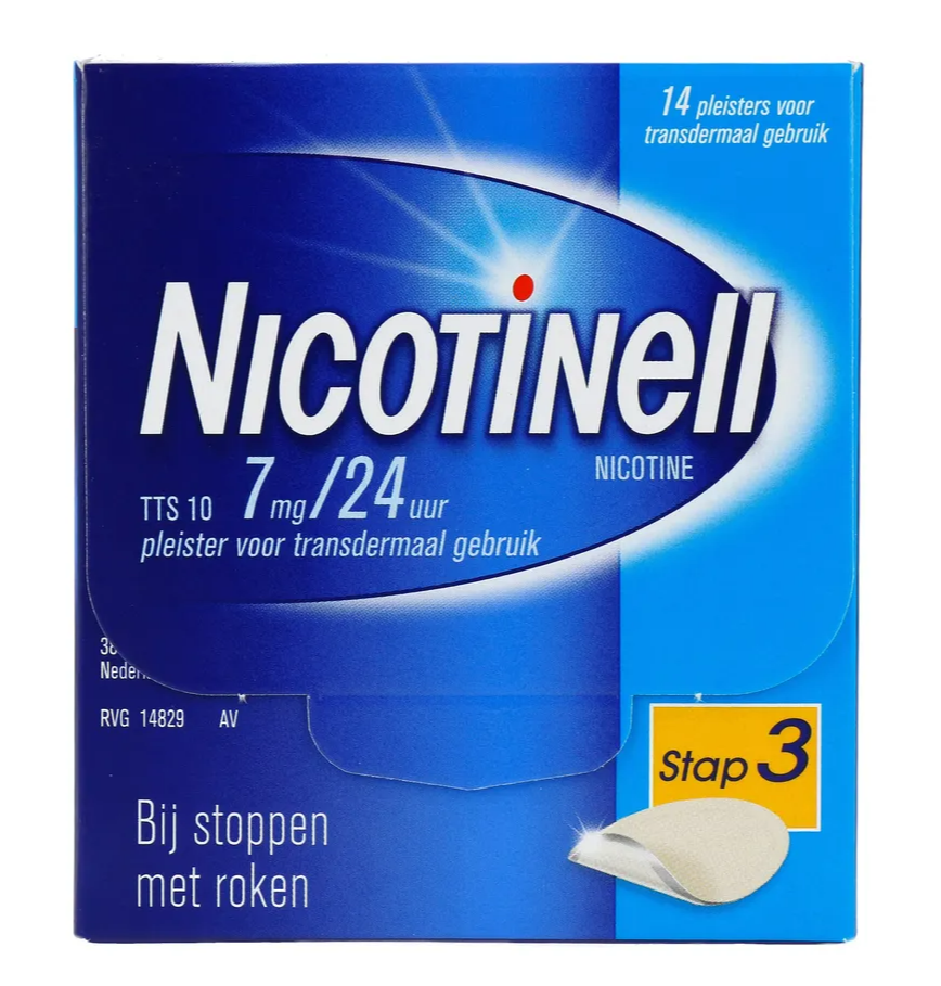 Nicotinell Pleisters 7 mg - voor stoppen met roken