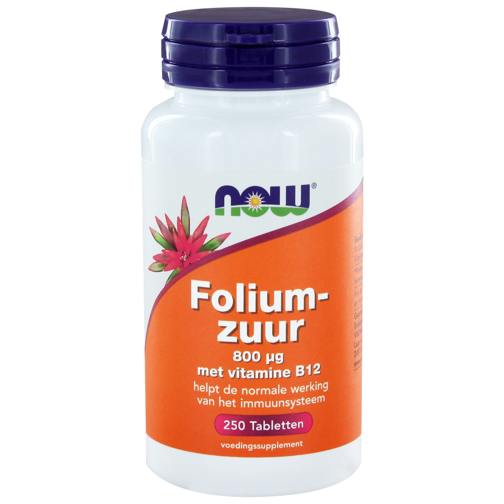 NOW Foliumzuur 800 μg Tabletten