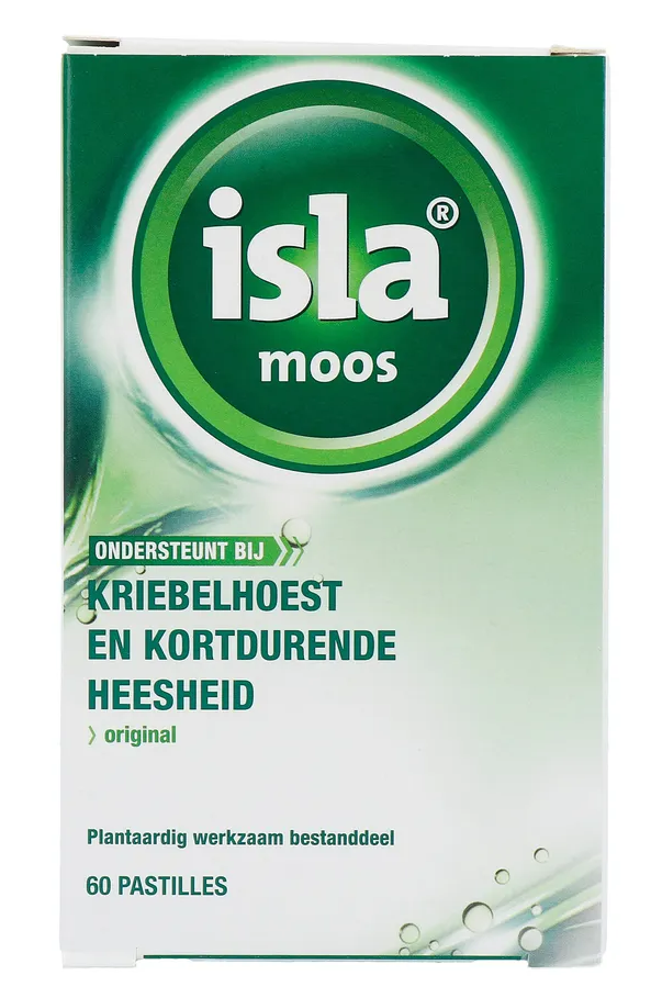 Isla Moos Keelpastilles - bij kriebelhoest en kortdurende heesheid