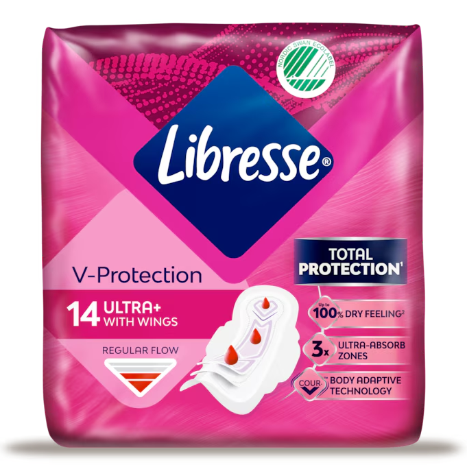 Libresse Ultra Regular+ Maandverband Met Wings