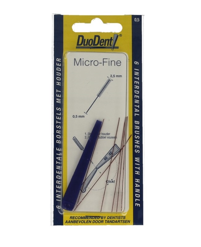 Duodent Rager Micro Fine 0,5 - 2,5 mm Cilindrisch 6st