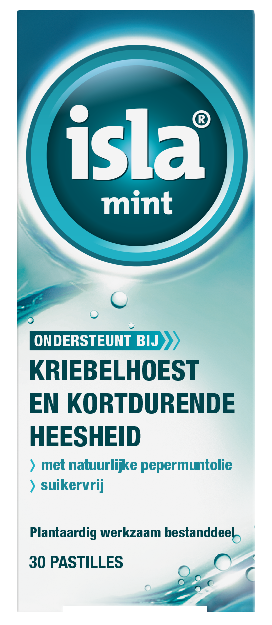 Isla Mint Keelpastilles - bij kriebelhoest en kortdurende heesheid