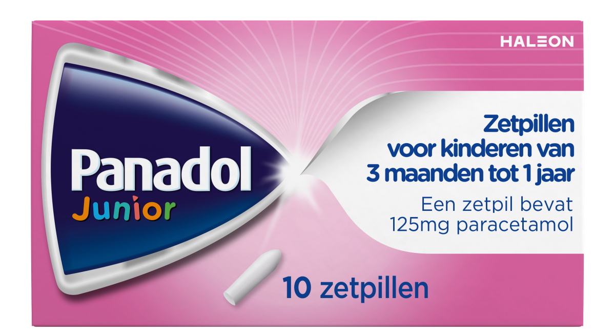 Panadol Junior Zetpillen 125mg 3 Maanden - 1Jaar
