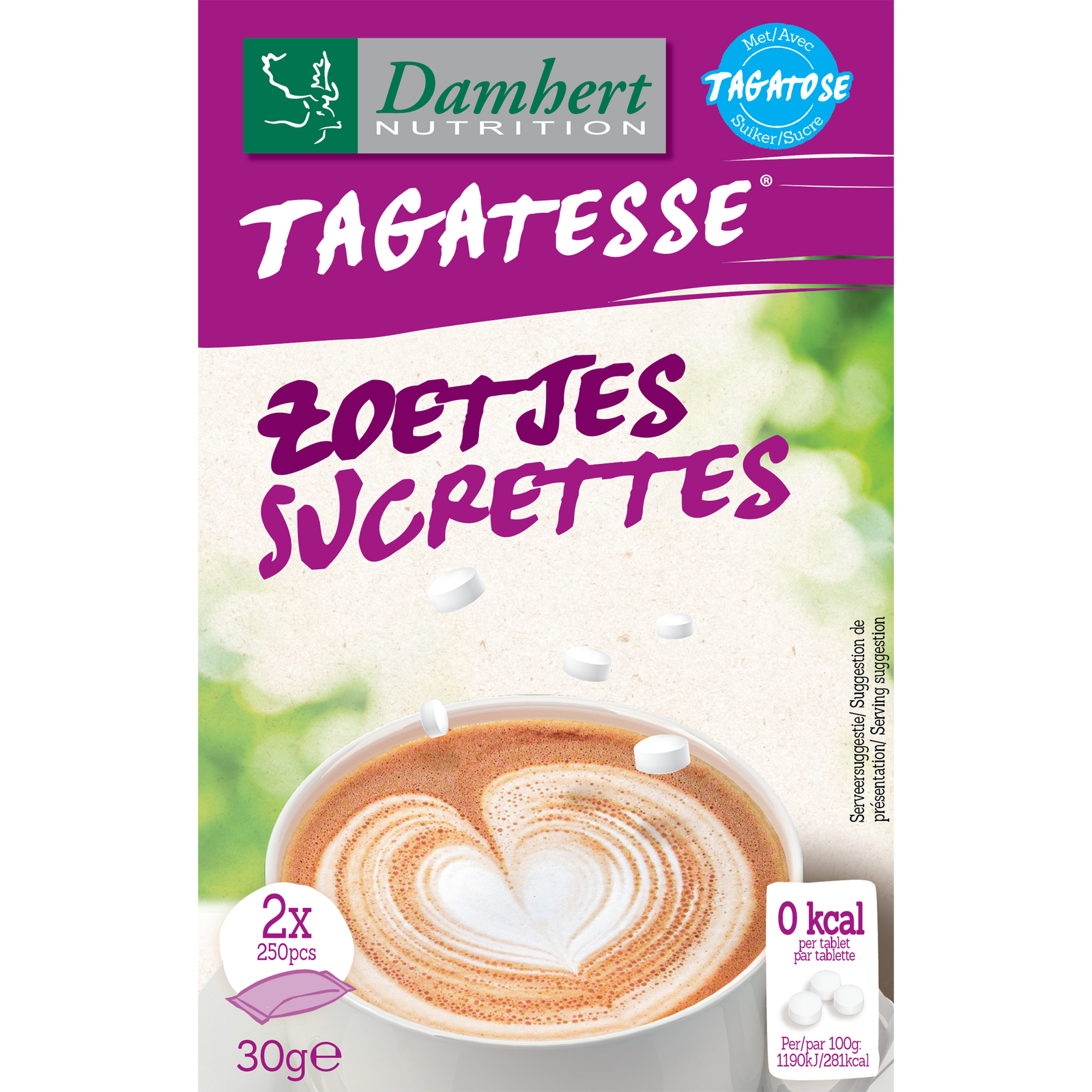Damhert Tagatesse Zoetjes Navulverpakking 2 x 250 stuks