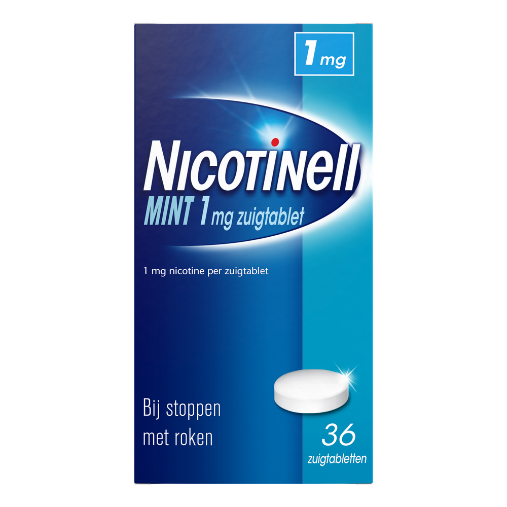 Nicotinell Zuigtablet Mint 1 mg -  voor stoppen met roken