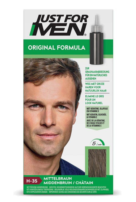 Just For Men Original Formula Haarkleuring - H35 Middenbruin