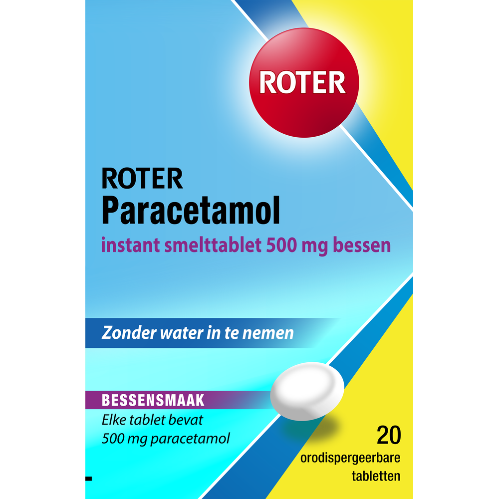 Roter Paracetamol Instant Smelttabletten 500mg