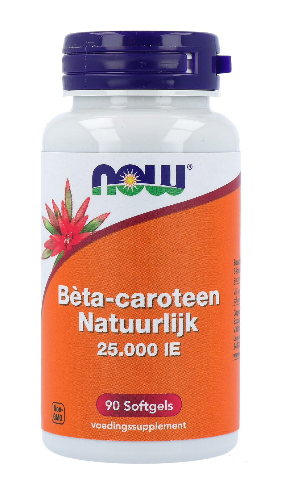 NOW Bèta-caroteen Natuurlijk 25.000 IE Softgels
