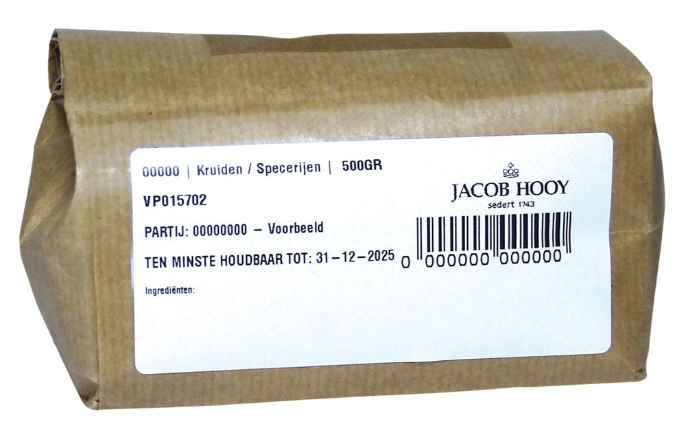 Jacob Hooy Bessen Zwart Heel 500gr