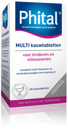 Phital Multi Kauwtabletten 60st