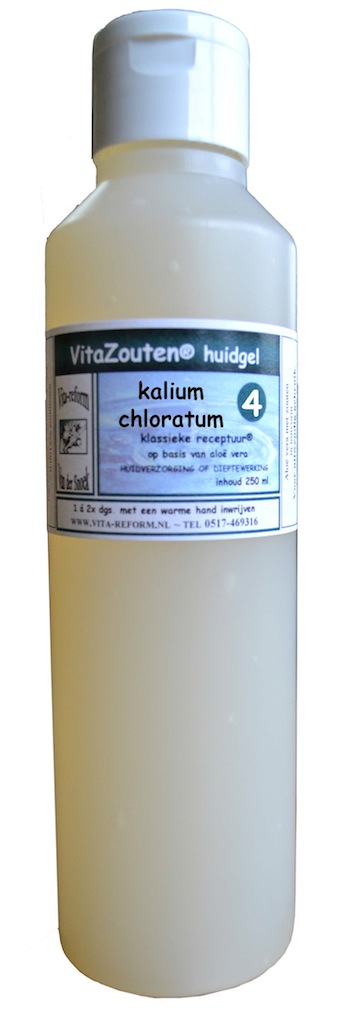Vita Reform Vitazouten Huidgel Nr. 4 Kalium Chloratum Muriaticum 250ml