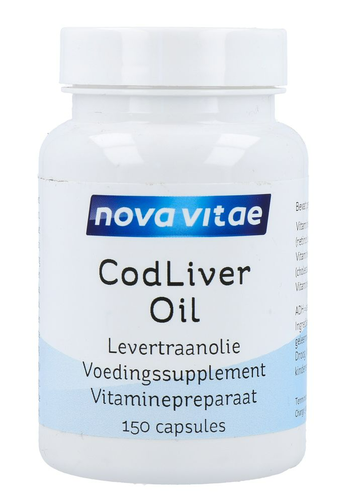 Nova Vitae Cod Liver Oil Levertraanolie Capsules