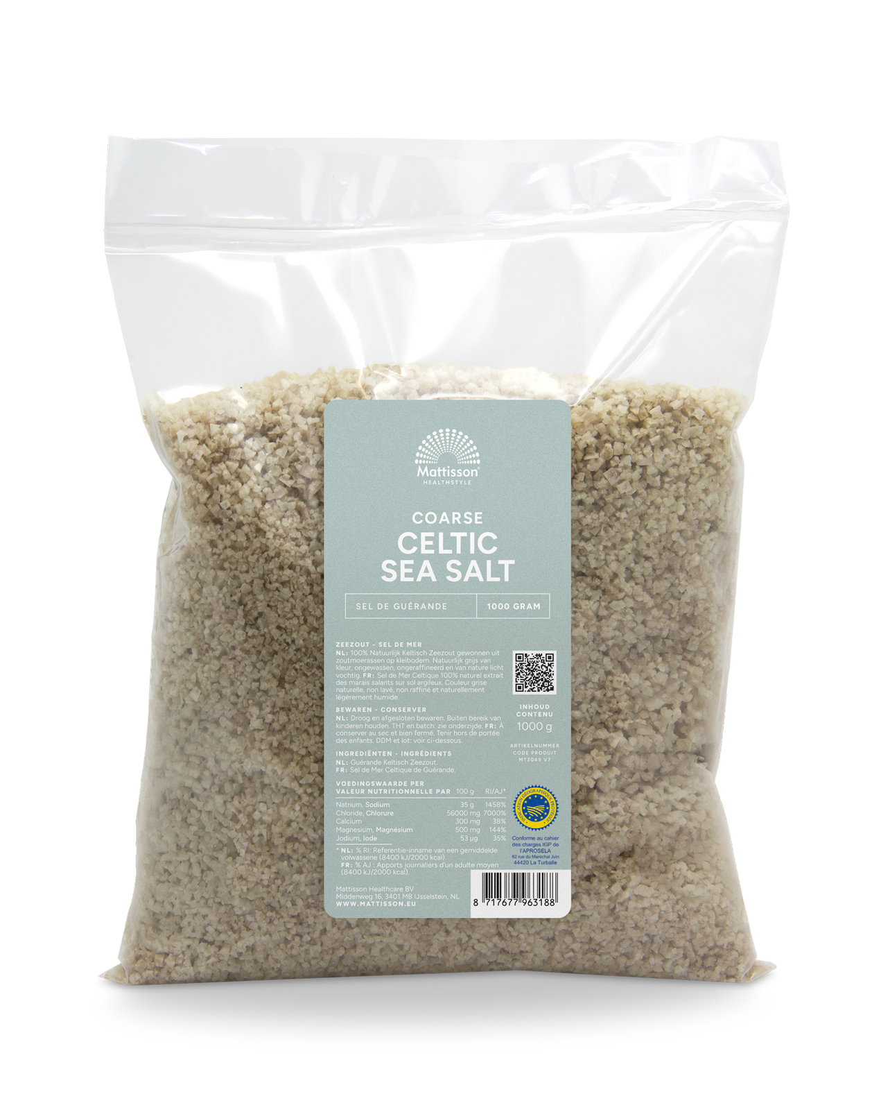 Mattisson HealthStyle Celtic Sea Salt Grof
