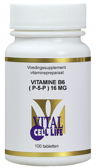 Vital Cell Life Vitamine B6 (P-5-P) 16mg Tabletten