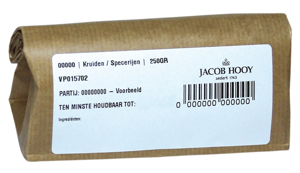 Jacob Hooy Zwarte Bessenblad Gesneden
