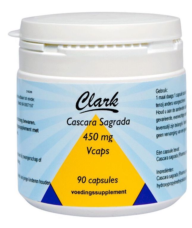 Clark Cascara Sagrada 450mg Capsules