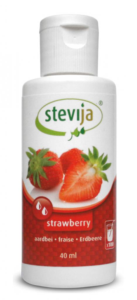 SteviJa Limonadesiroop Aardbei 40ml