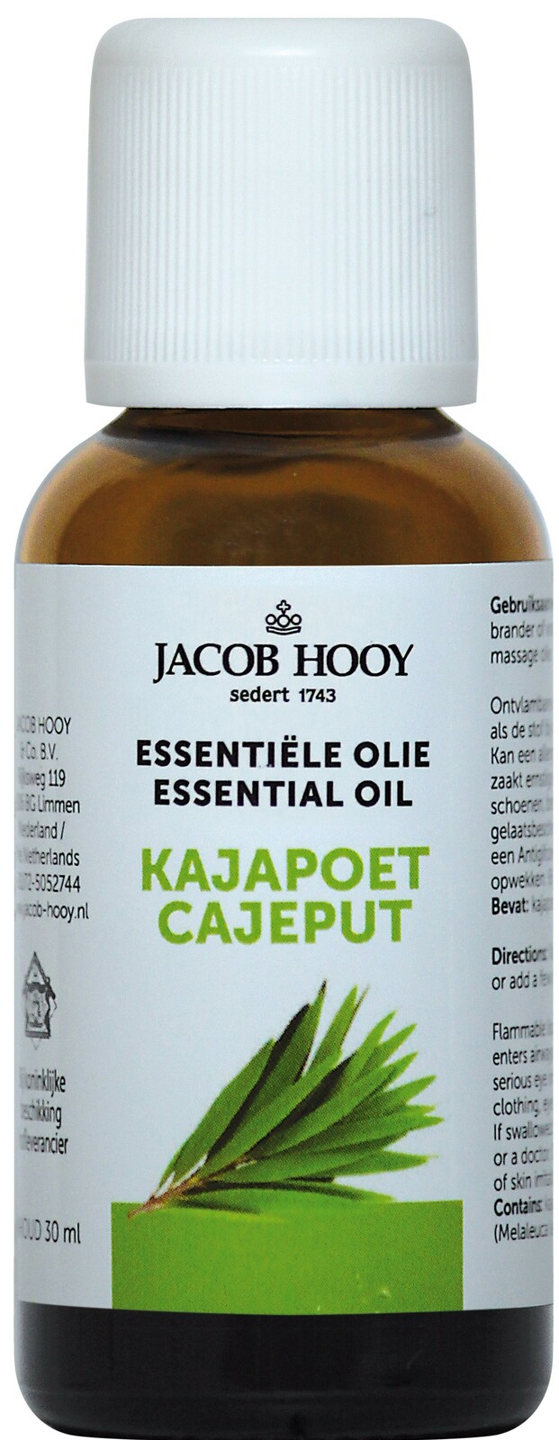 Jacob Hooy Essentiële Olie Kajapoet 30ml