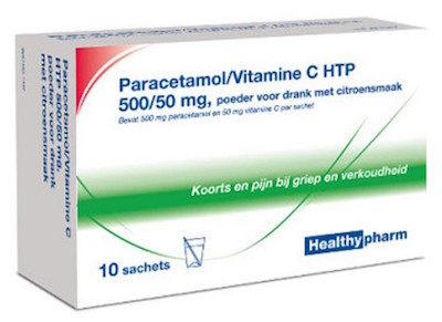 Healthypharm Paracetamol Vitamine C Sachet 10st
