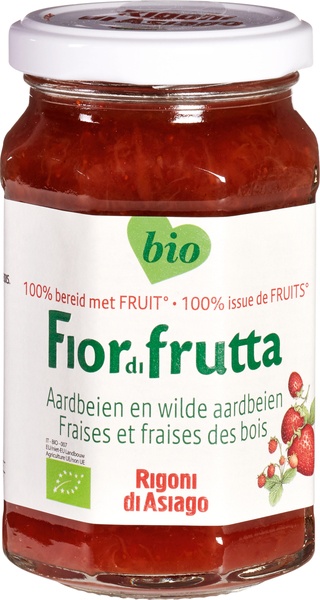 Fiordifrutta Jam Aardbeien en Wilde Aardbeien