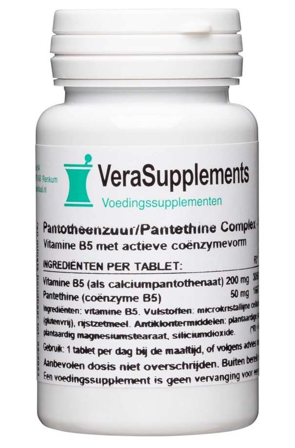 VeraSupplements Pantotheenzuur/Pantethine Complex Tabletten