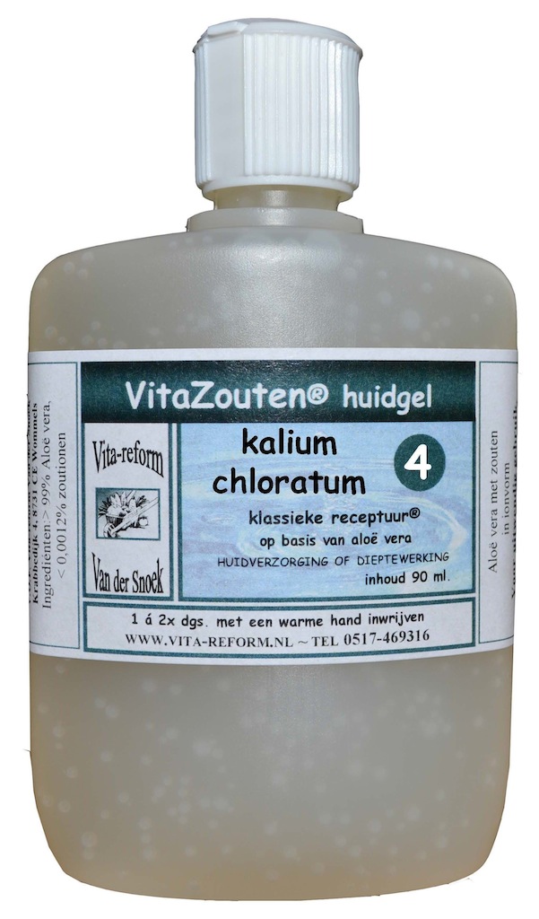VitaZouten Huidgel Nr. 4 Kalium Chloratum Muriaticum 90ml