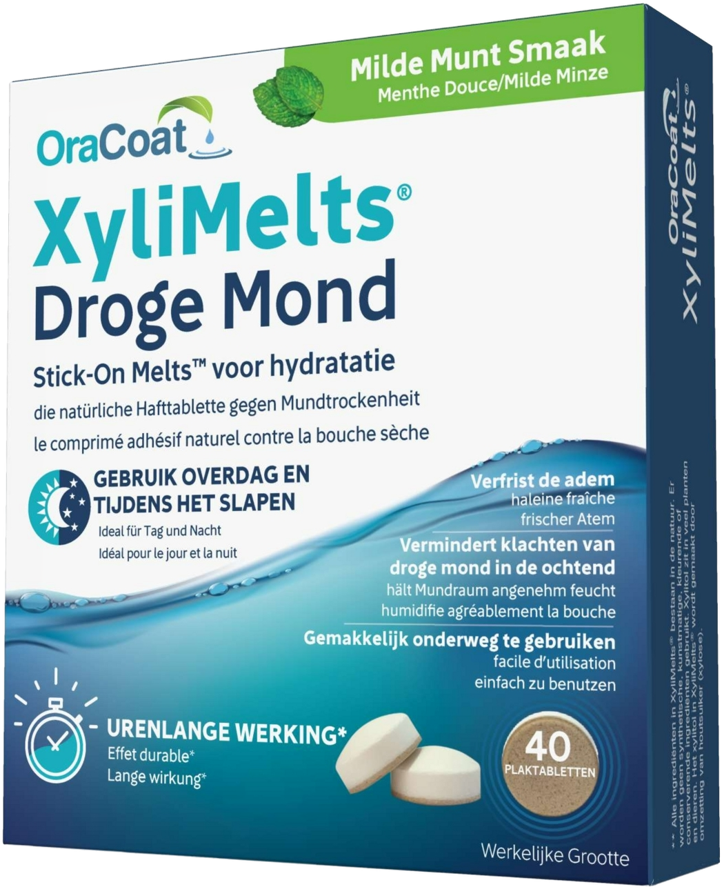 OraCoat Xylimelts voor Droge Mond Milde Munt