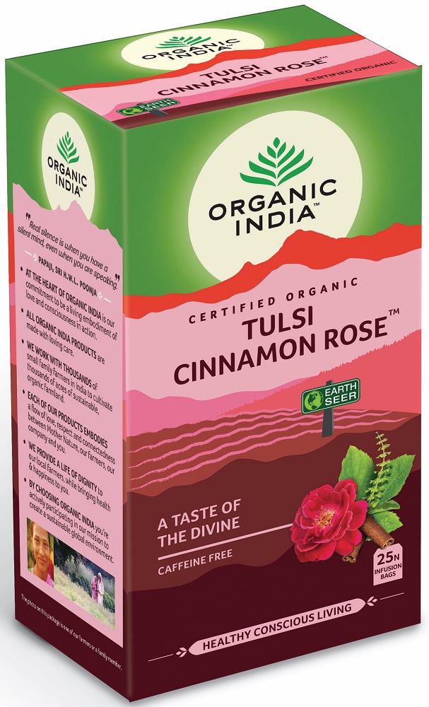 Organic India Tulsi Cinnamon Rose Thee