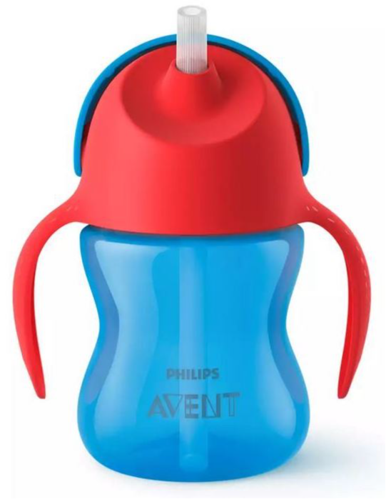 Avent Rietjesbeker Blauw-Rood 9M+