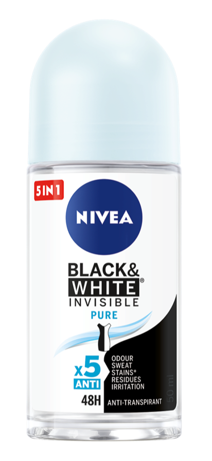 Nivea Black & White Invisible Pure Roll-on