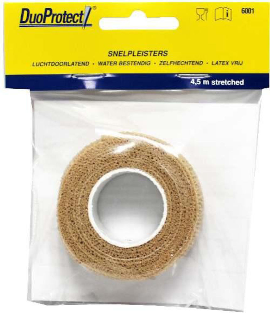 DuoProtect Snelpleister Stretch 4.5m x 2.5 cm