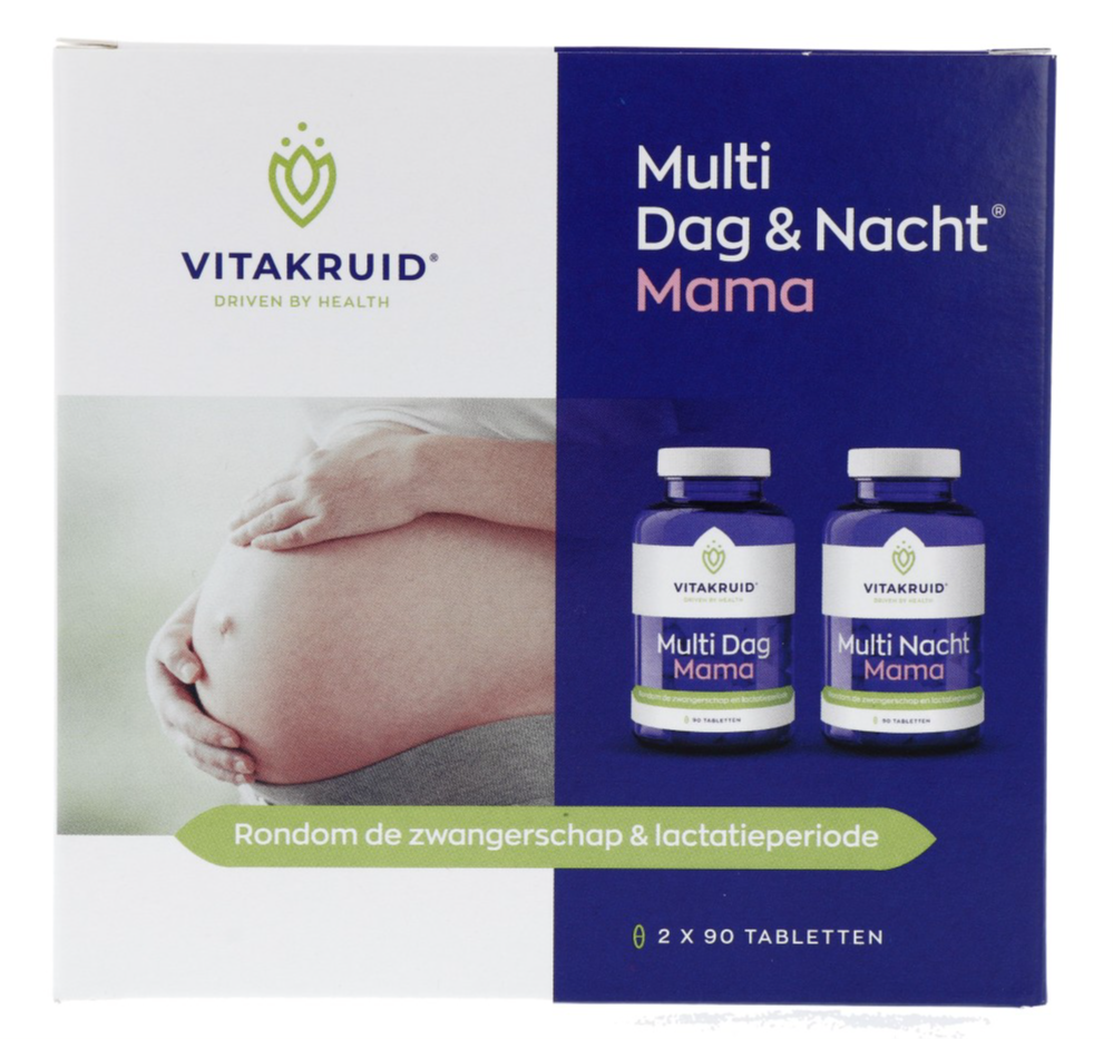 Vitakruid Multi Dag & Nacht Mama 100% Vegan 2 x 90