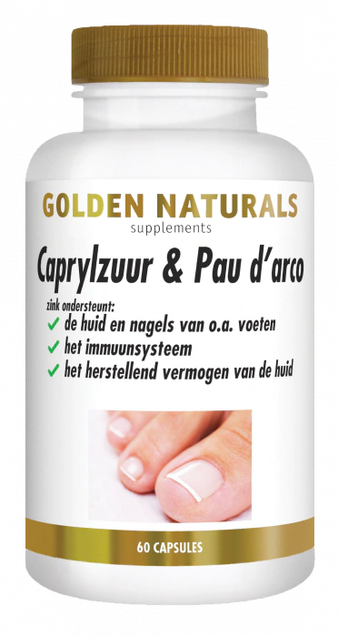 Golden Naturals Caprylzuur & Pau D'Arco Formule Capsules