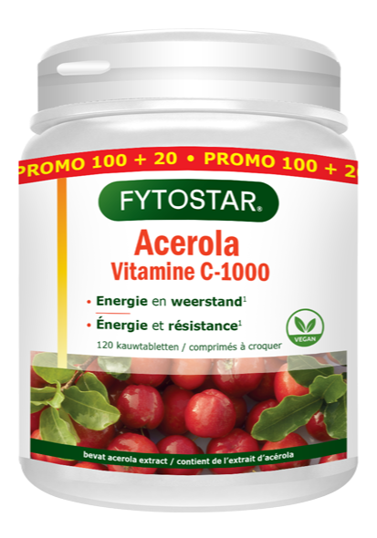 Fytostar Acerola Vitamine C-1000 Kauwtabletten