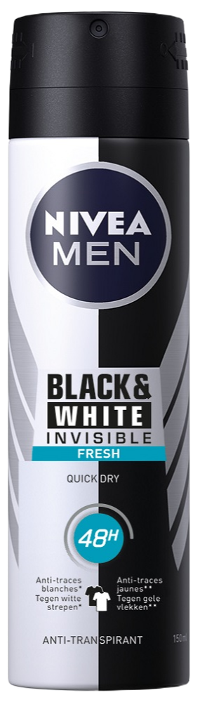 Nivea Men Black & White Invisible Fresh Deodorant Spray