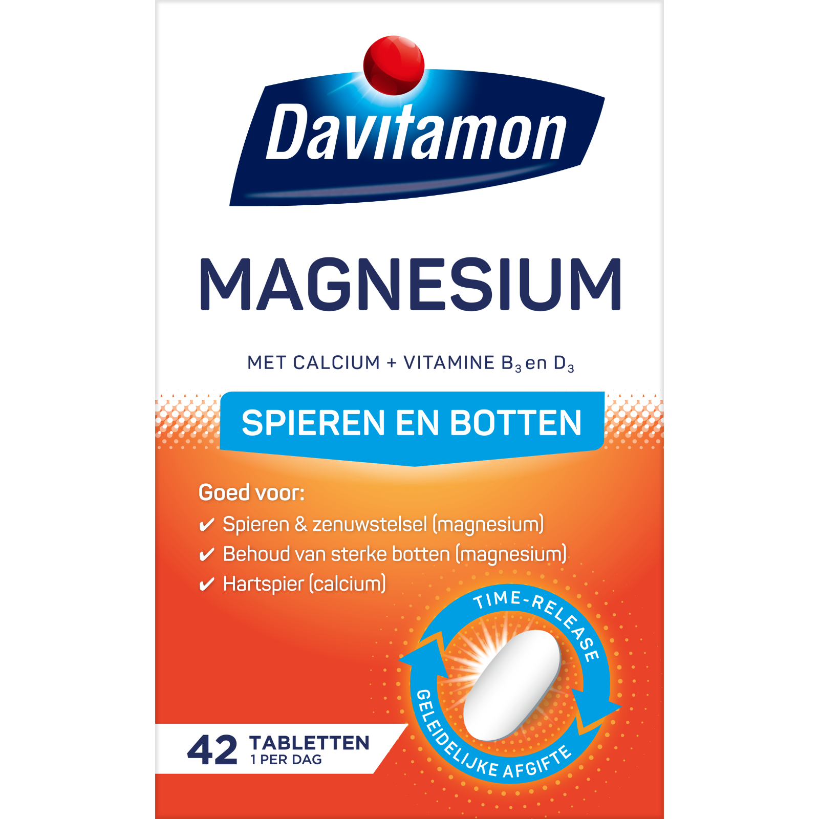 Davitamon Magnesium voor Spieren en Botten Tabletten