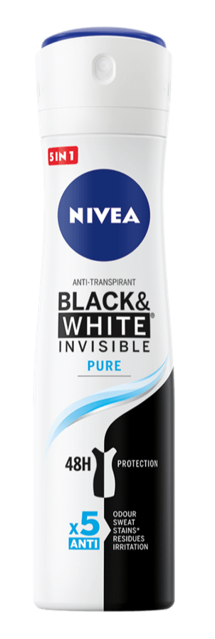 Nivea Black & White Invisible Pure Deodorant Spray