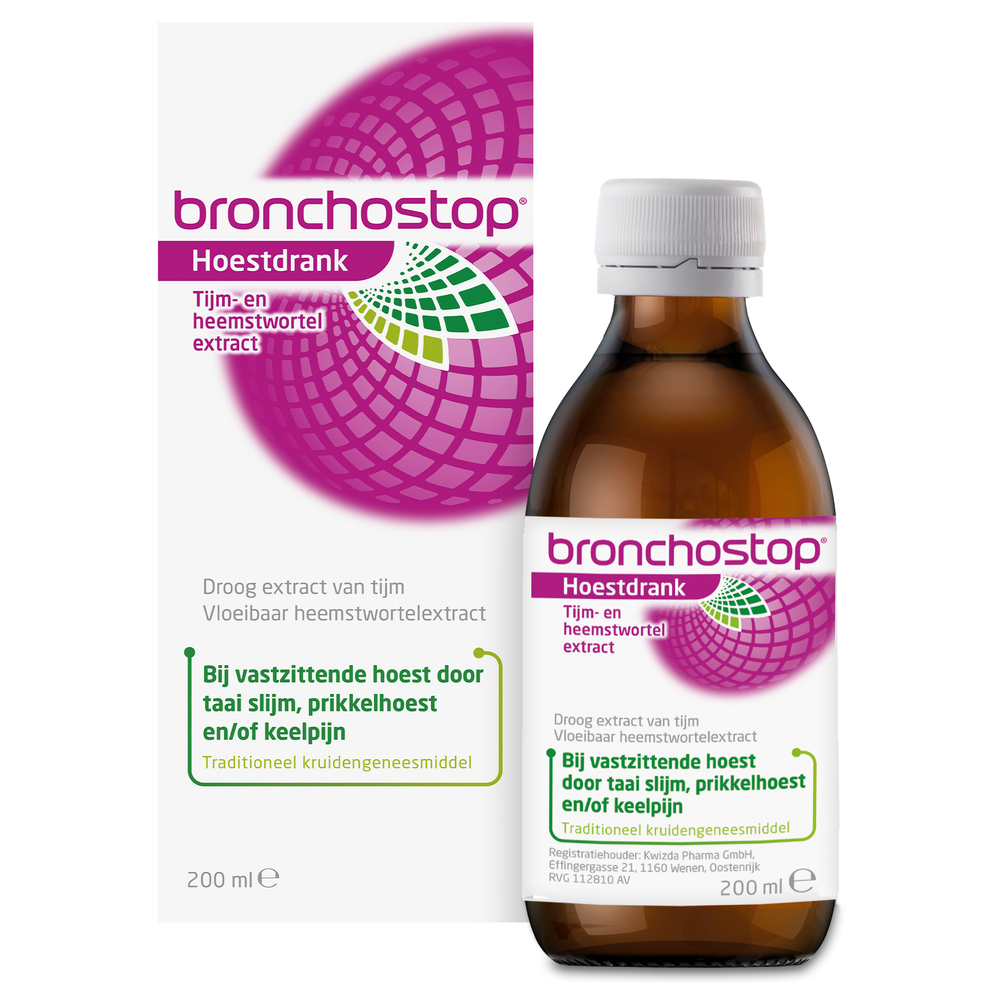 Bronchostop Tijm- en Heemstwortelextract Hoestdrank