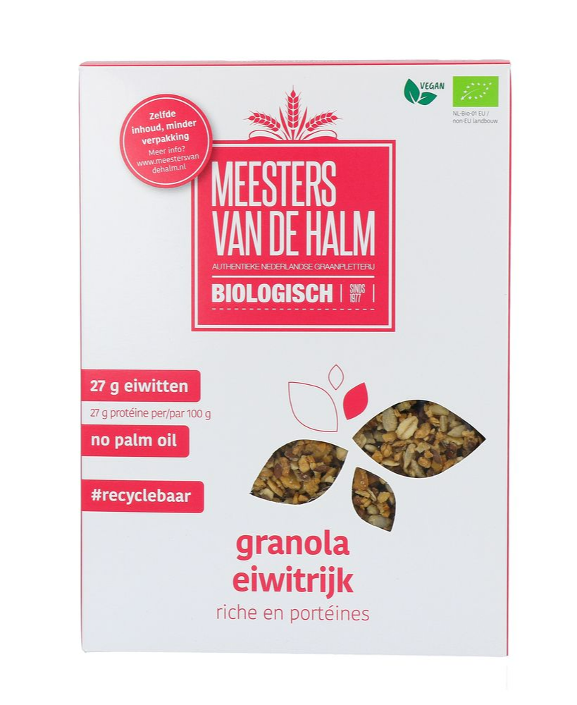 De Halm Granola Eiwitrijk Biologisch