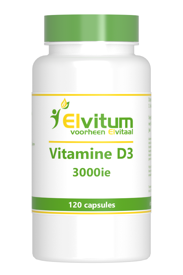 Elvitum Vitamine D3 3000 IE Capsules