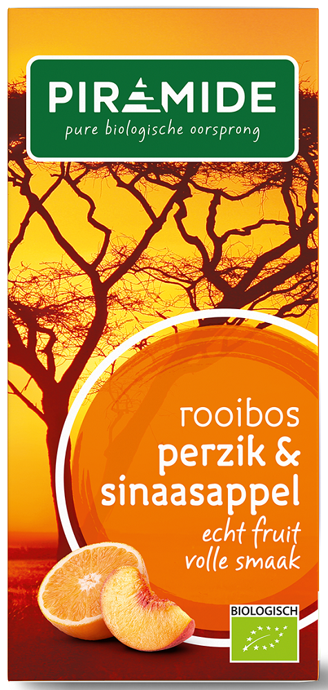 Piramide Thee Rooibos Perzik & Sinaasappel