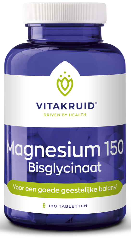 Vitakruid Magnesium 150 Bisglycinaat met 200mg L-Taurine Tabletten